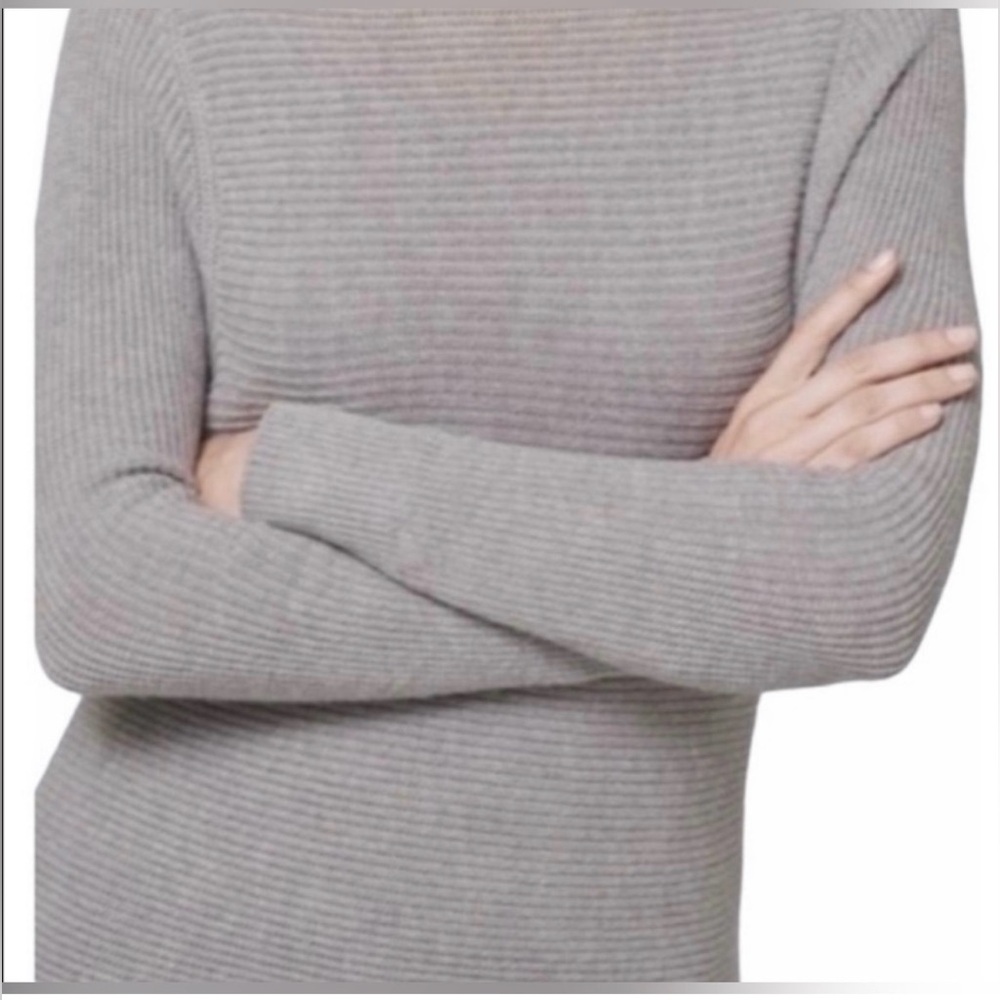 White House Black Market Gray Knit Sweater - Picture 3 of 10